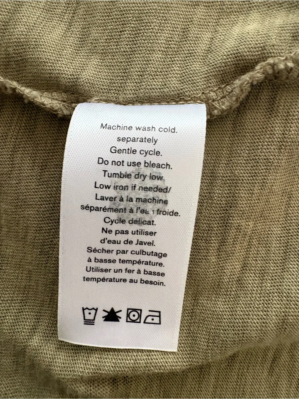 rag & bone Olive Scoop Neck Short Sleeve Tee - Picture 4 of 5